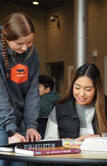 Two Summer Bridge program students